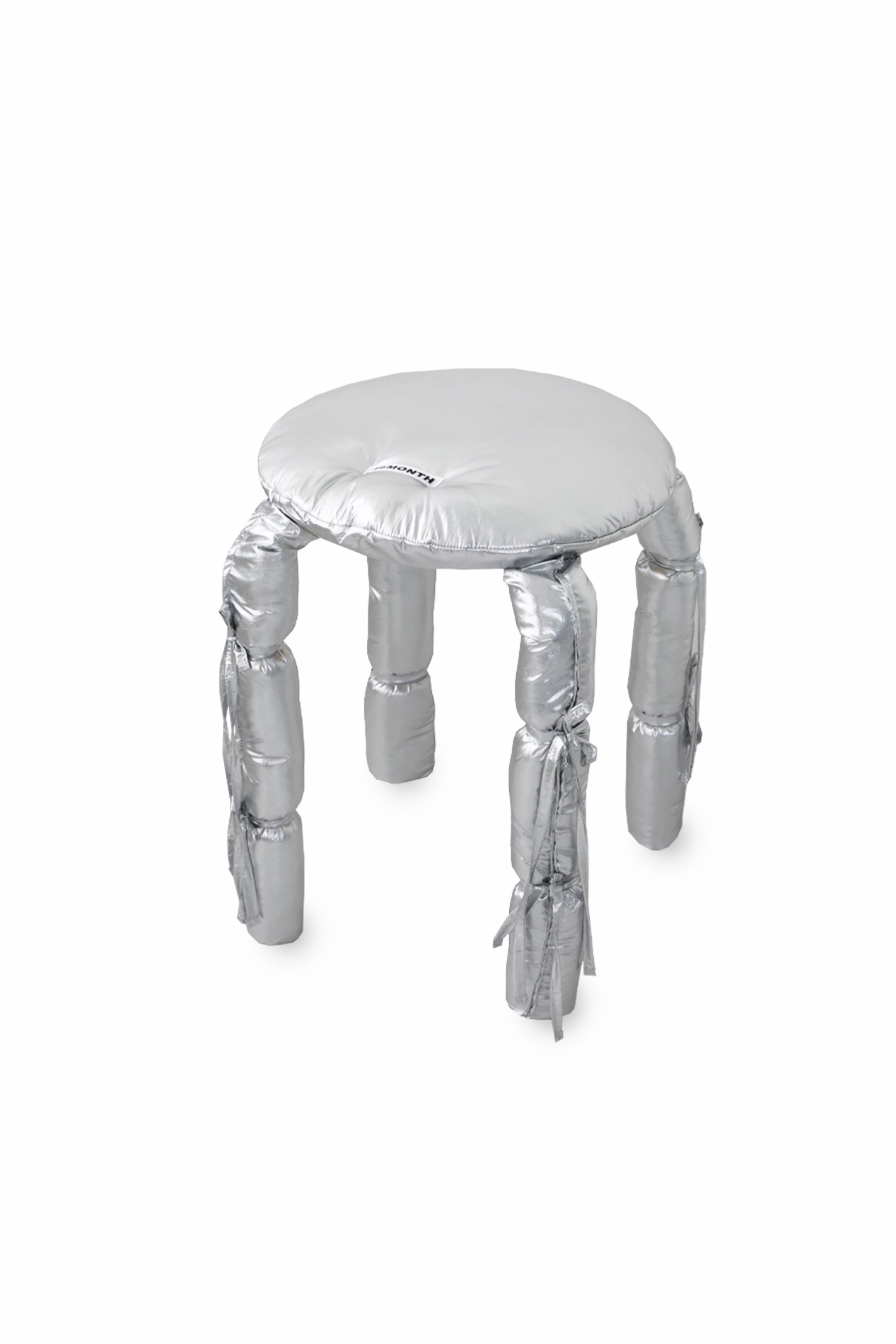 ribbon stool (silver)